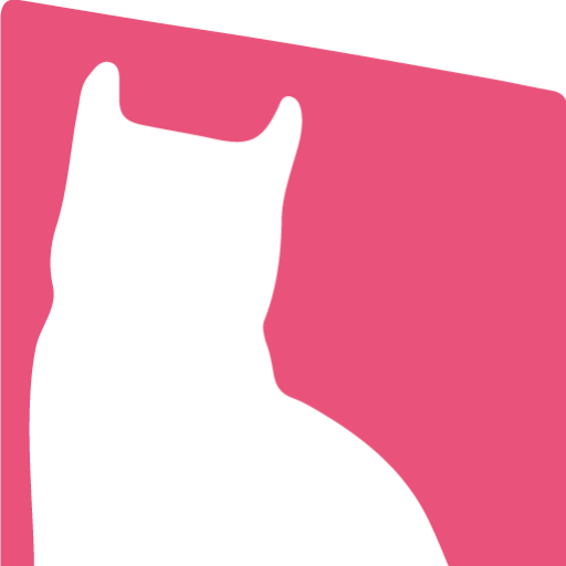 Ke2B Start! _Logo - Batman Cat - Pink